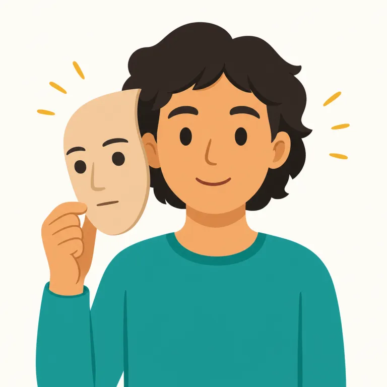 unmasked（正体を暴く，仮面をはがす・verb）の覚え方イラスト