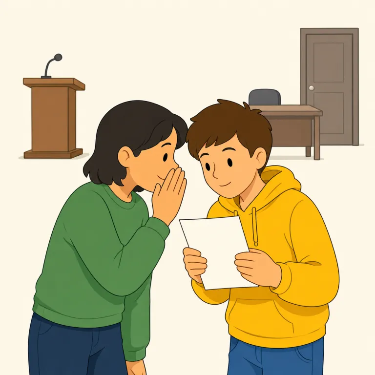 unofficially（非公式に・副詞）の覚え方イラスト — official を「公式の」と知っていれば、先頭の un- で反対になって「非公式の」、さらに -ly で「非公式に」と段階的に取れます