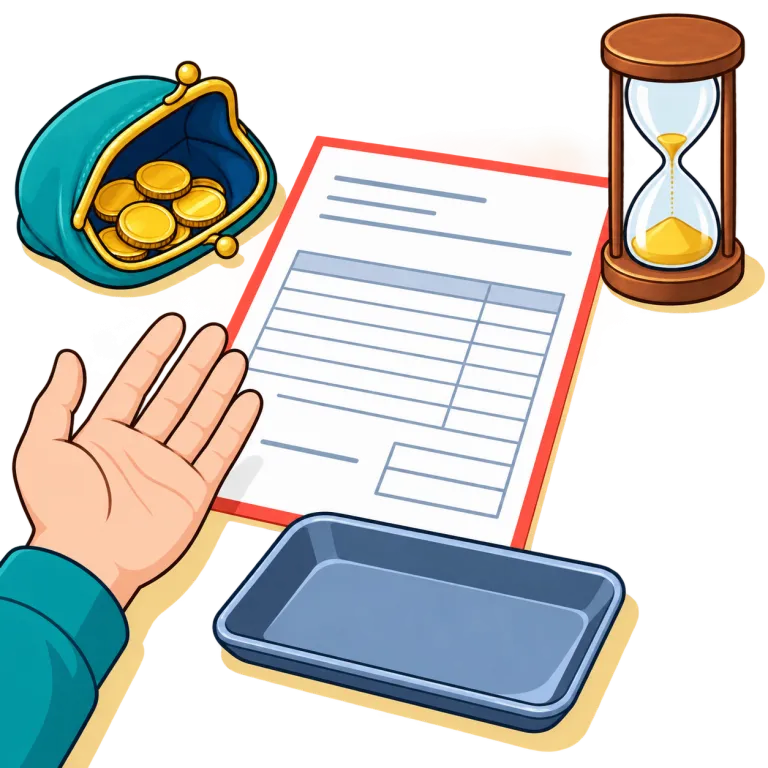 unpaid（未払いの・adjective）の覚え方イラスト