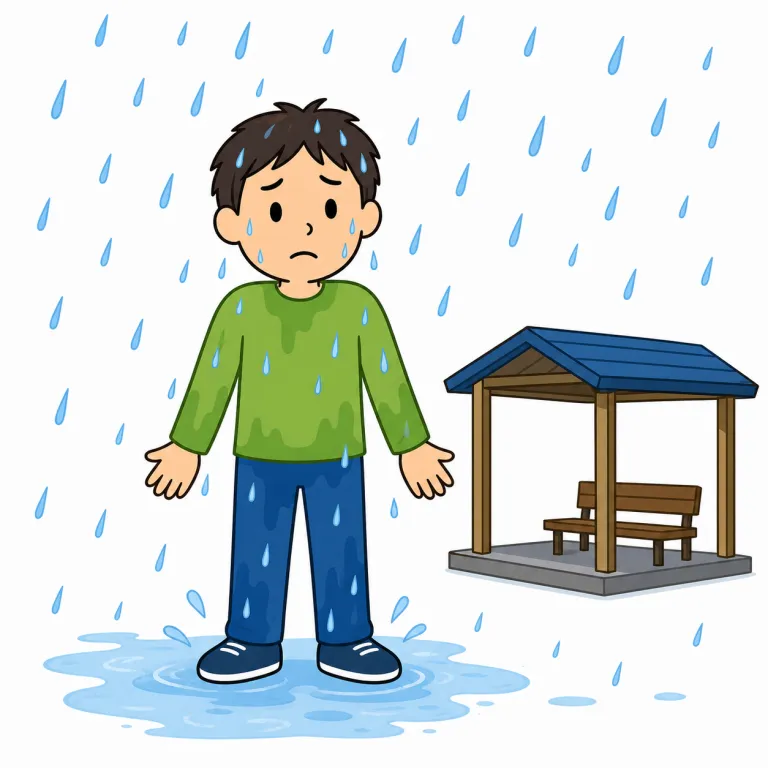 unprotected（保護されていない・adjective）の覚え方イラスト