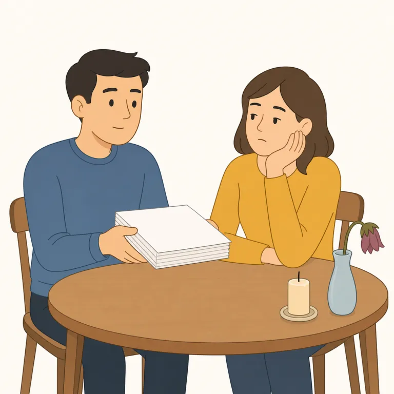 unromantic（非ロマンチックな・形容詞）の覚え方イラスト — unromantic は un-「〜でない」+ romantic「恋愛的・ロマンチックな」と分けて、「恋愛らしい甘さや情緒がない」と覚えます