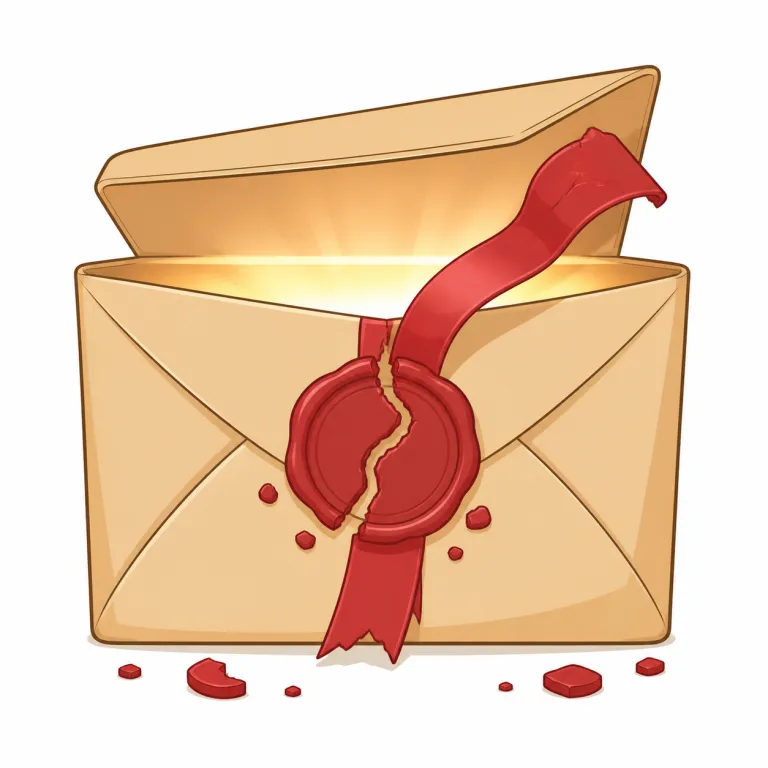 unseal（封を開ける・動詞）の覚え方イラスト — un- は「逆にする・元に戻す」を表す接頭辞で、unlock「鍵を開ける」や untie「ほどく」と同じ発想です