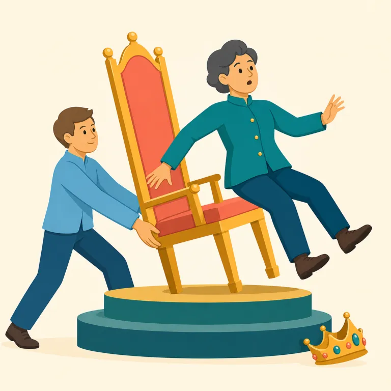 unseating（失脚させること、地位から引きずり下ろすこと・名詞）の覚え方イラスト — seat はまず "take a seat" の seat で押さえ、そこから『席』『地位』『王座』まで広げて考えると unseat が見えやす…