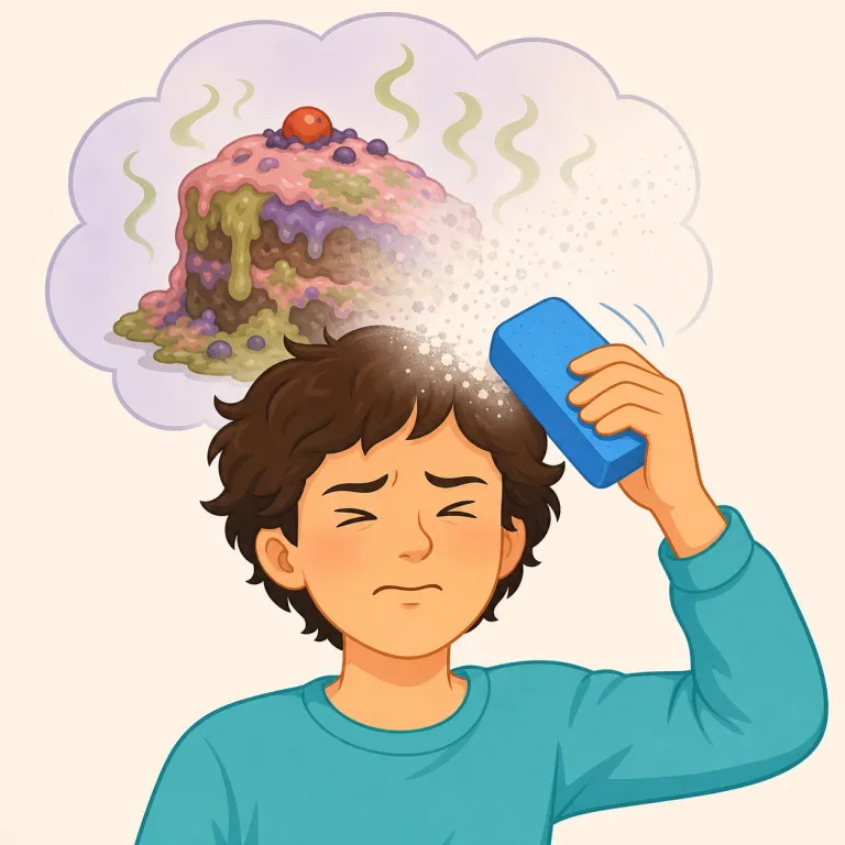 unsee（見なかったことにする、記憶から消し去る・動詞）の覚え方イラスト — unsee は see に un- が付いて「見た状態を取り消す」と捉えると覚えやすい