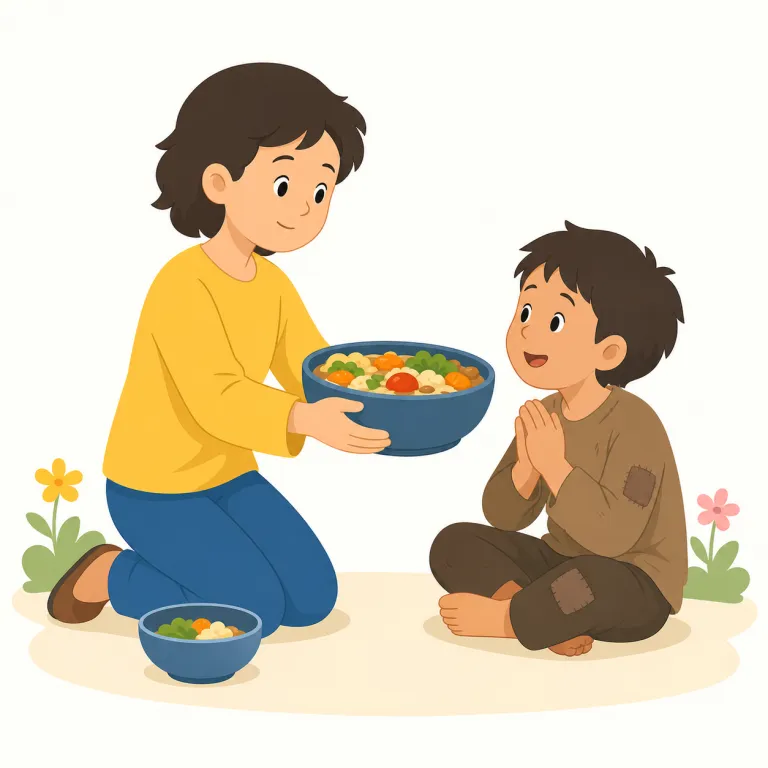 unselfishnessの覚え方イラスト