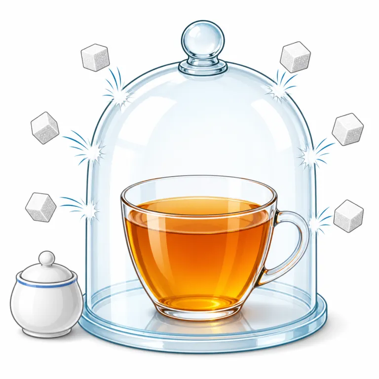 unsweetened（甘くない・adjective）の覚え方イラスト