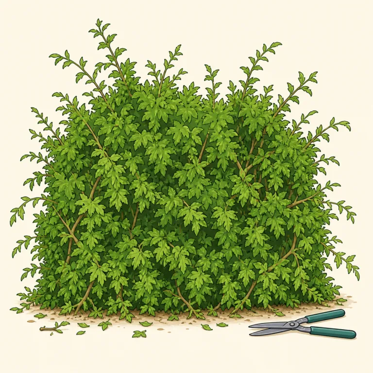 untrimmed（手入れされていない・形容詞）の覚え方イラスト — un-「〜されていない」＋ trimmed「切りそろえられた」と分け、「整える作業がまだ済んでいない状態」と覚えるとよい