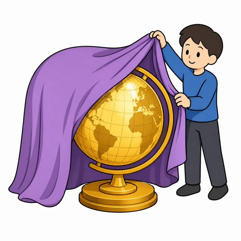 unveil（覆いを取る・verb）の覚え方イラスト