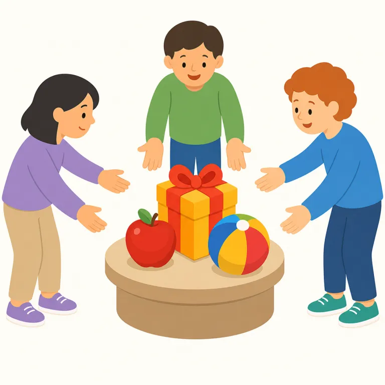 up for grabs（誰でも取れる・イディオム）の覚え方イラスト — まず grab を「ひょいとつかみ取る」と結びつけると覚えやすいです
