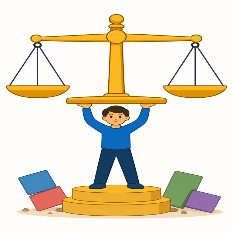 uphold（維持する、守る・動詞）の覚え方イラスト — hold が「保つ・支える」と分かれば、uphold は「上から落ちないよう支え、その状態を保つ」とイメージすると覚えやすいです