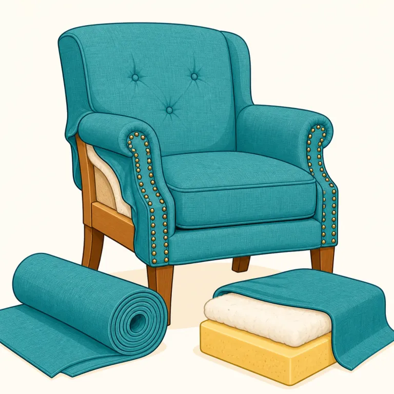 upholsteryの覚え方イラスト