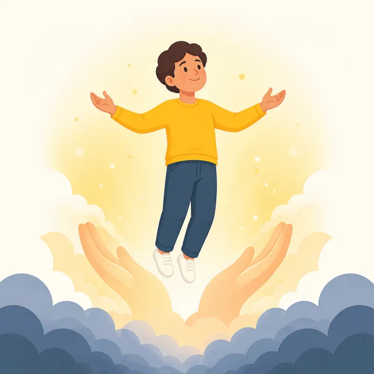 uplift（（気分・状態などを）高める、元気づける・動詞）の覚え方イラスト — uplift は up + lift と考えると、「上へ持ち上げる」イメージから覚えやすい語です