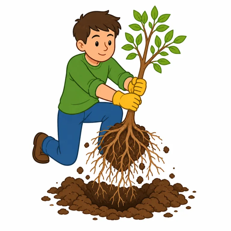 uprootの覚え方イラスト