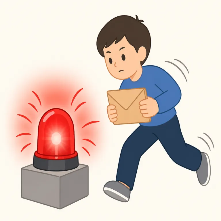 urgent（緊急の・形容詞）の覚え方イラスト — urgent は、まずやさしい動詞 urge「強く促す」を知っていると覚えやすいです