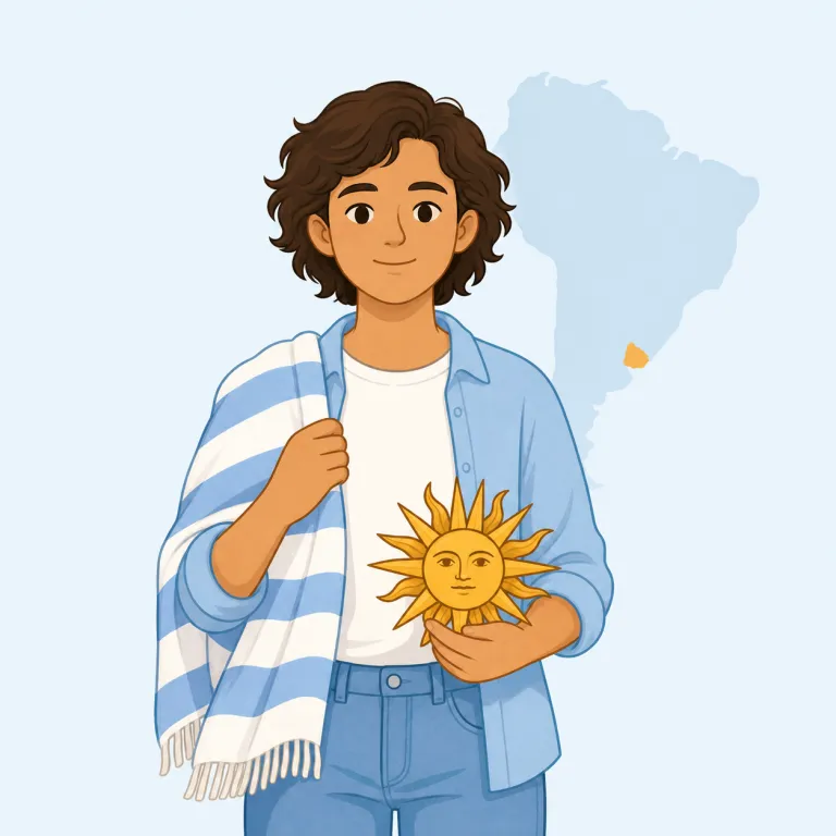 uruguayan（ウルグアイ人・noun）の覚え方イラスト