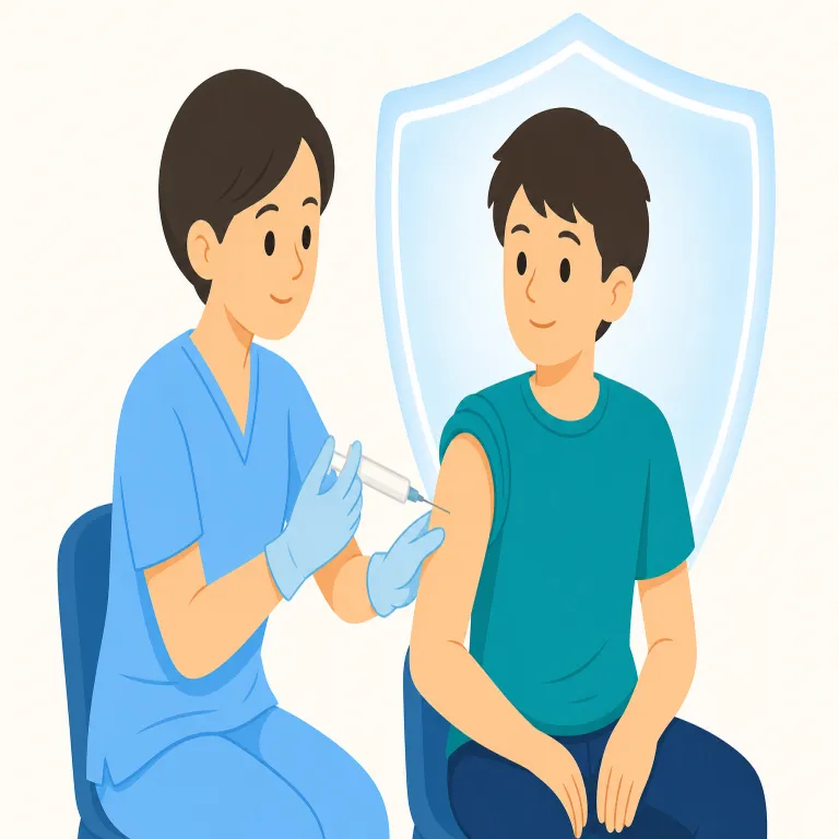 vaccinationの覚え方イラスト