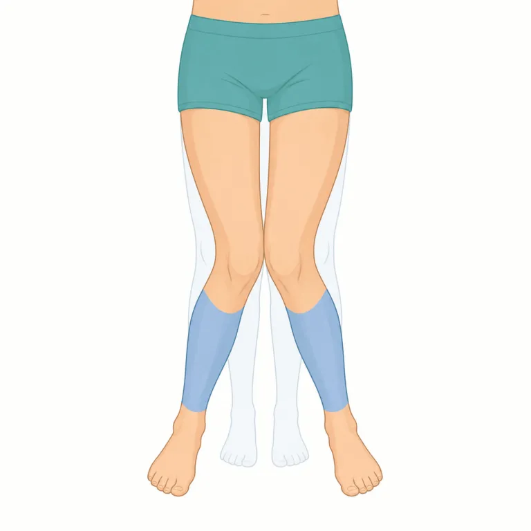 valgus（外反の・形容詞）の覚え方イラスト — valgus を形容詞として覚えるなら、「どの部位がどちら向きか」を後ろの名詞とセットで読むのが近道