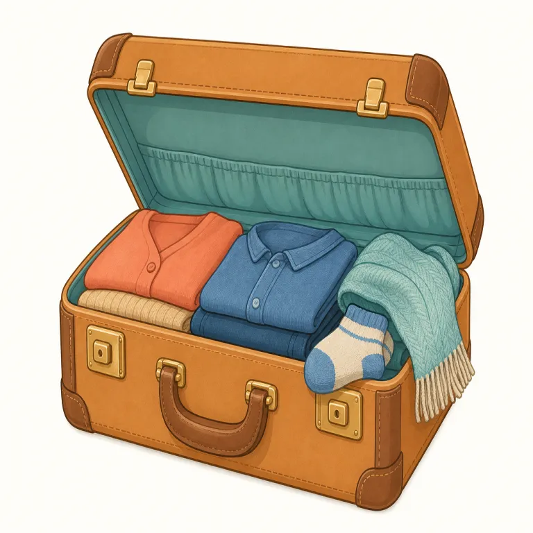 valise（小型旅行かばん・名詞）の覚え方イラスト — travel bag / suitcase の仲間として覚えると定着しやすい語