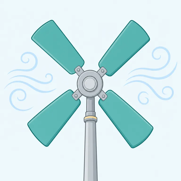 vane（羽根・noun）の覚え方イラスト