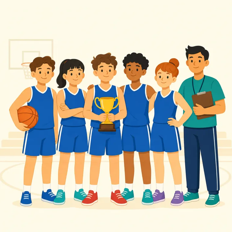 varsity（代表チーム・名詞）の覚え方イラスト — 学校スポーツの文脈で覚えると定着しやすい語