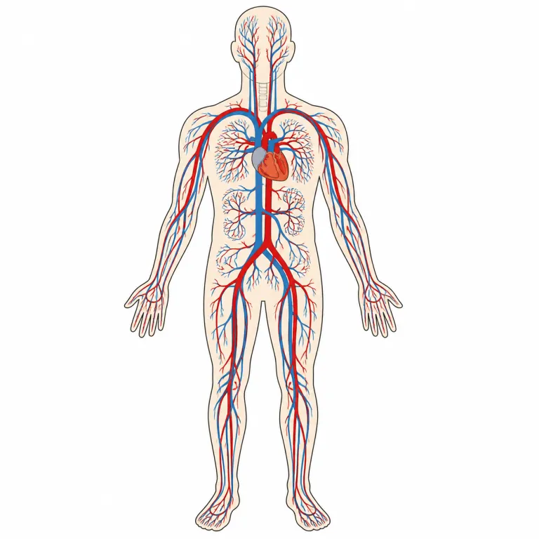 vasculature（血管系・noun）の覚え方イラスト