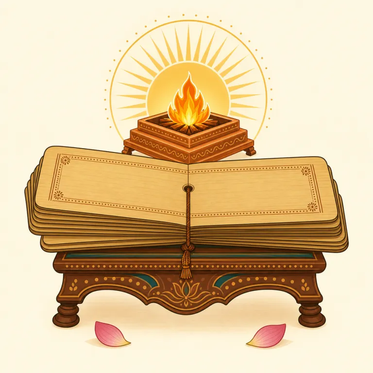 vedic（ヴェーダの・形容詞）の覚え方イラスト — 「Veda（ヴェーダ）」という固有名詞を先に頭に置き、そこへ -ic＝「〜に関する」が付いた形だと見ると覚えやすいです