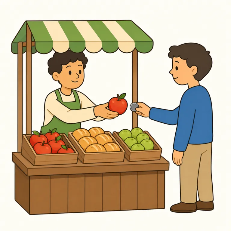 vend（売る、販売する・動詞）の覚え方イラスト — まず vending machine を思い出すと定着しやすい語です