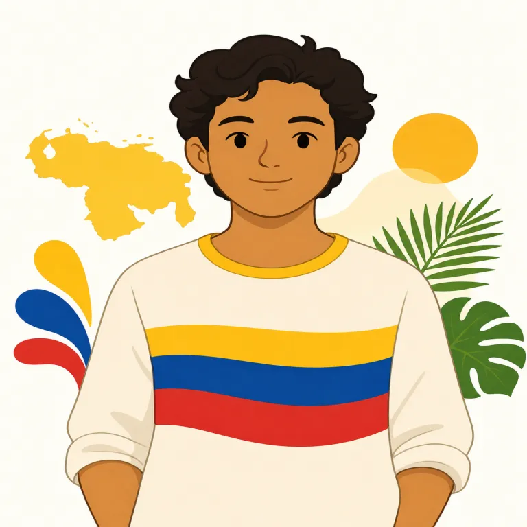 venezuelan（ベネズエラ人・noun）の覚え方イラスト
