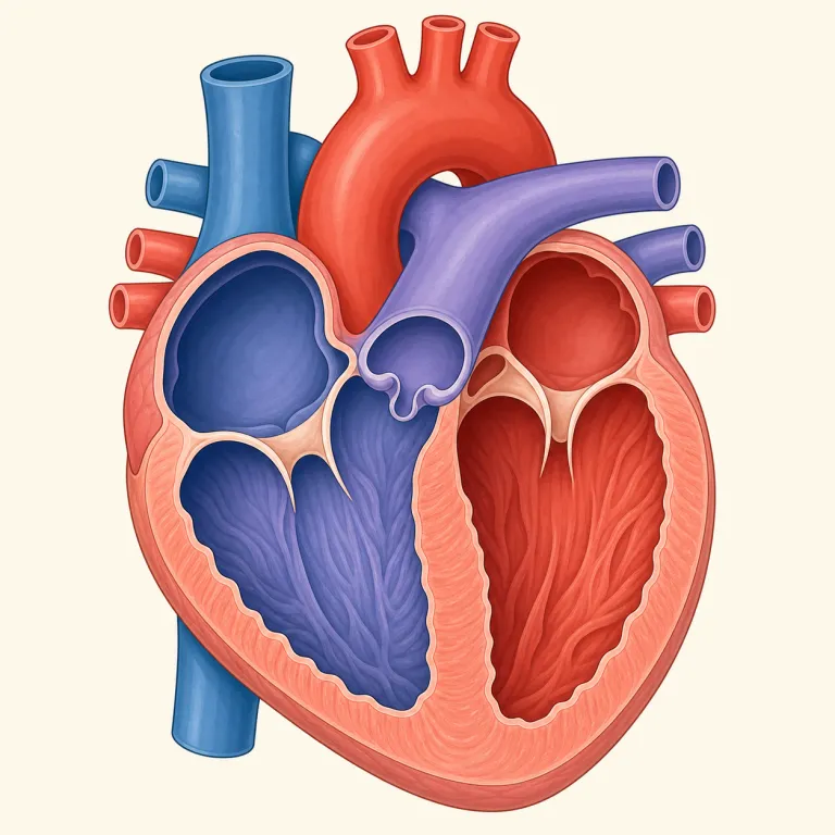 ventricle（心室・名詞）の覚え方イラスト — heart の中の「血液を押し出す部屋」として覚えると定着しやすい語です