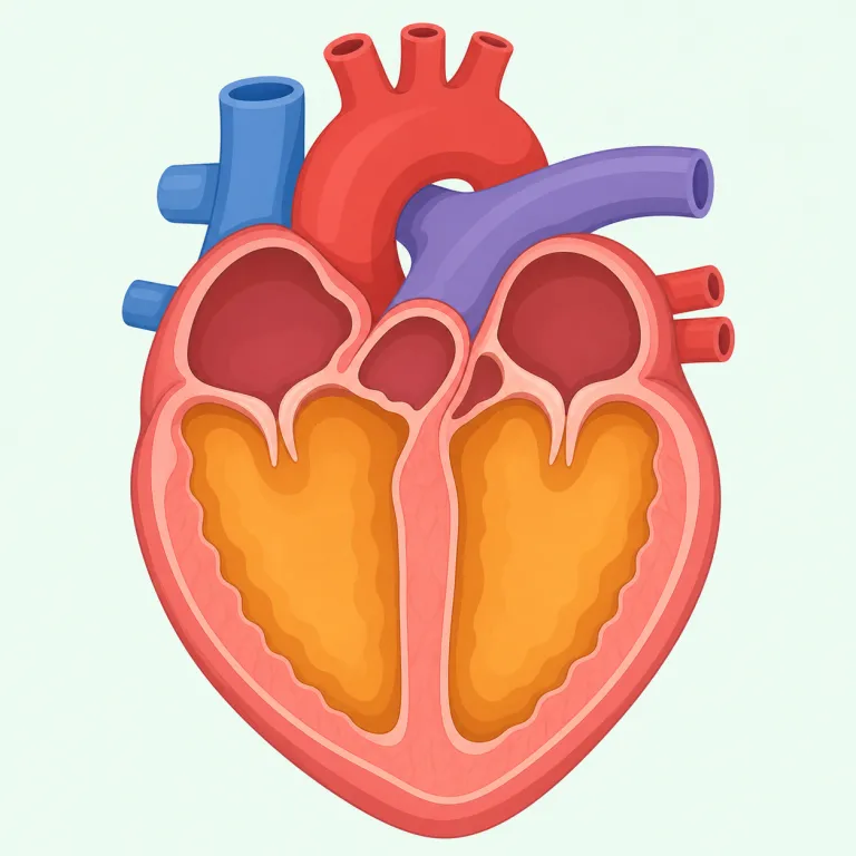 ventricular（心室の・形容詞）の覚え方イラスト — まず名詞ventricle「心室」を押さえ、ventricul-arで『心室に関する』という形容詞になると覚えると整理しやすいです