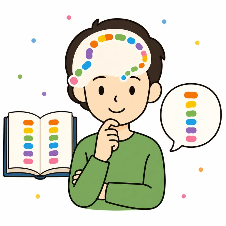 verbal（言語の・adjective）の覚え方イラスト
