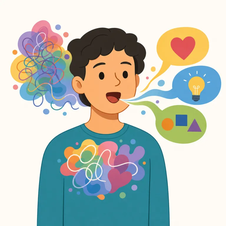 verbalize（言語化する・動詞）の覚え方イラスト — verbalize はまず verbal（言葉による）を知っていると覚えやすいです
