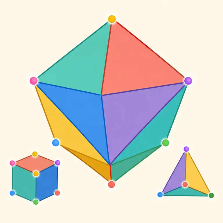 vertices（頂点（複数）・名詞）の覚え方イラスト — vertex の複数は vertexes もありますが、数学では vertices が重要