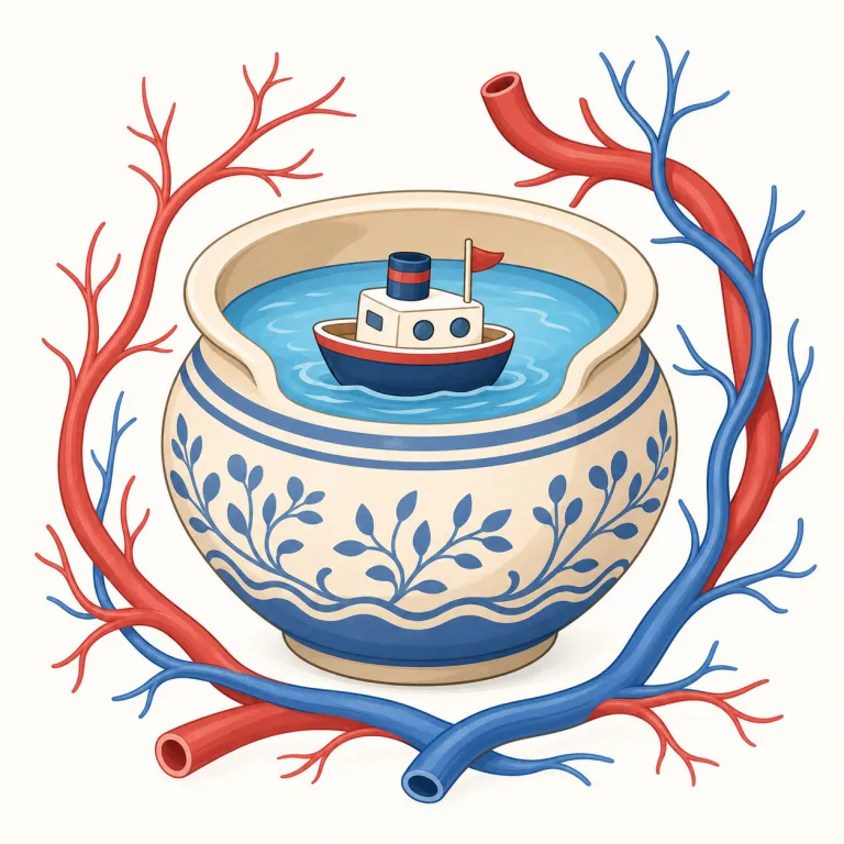 vessel（容器、船、血管・名詞）の覚え方イラスト — vessel は「中に入れて運ぶもの」を核にまとめると覚えやすい