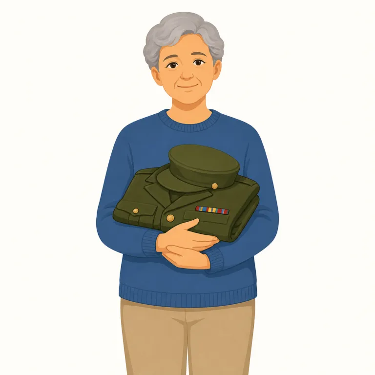 veteran（退役軍人・名詞）の覚え方イラスト — veteran の核は「長く務めた人」です