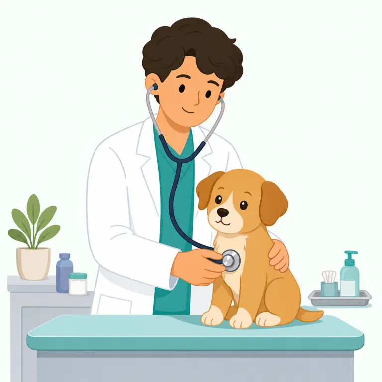 veterinarianの覚え方イラスト