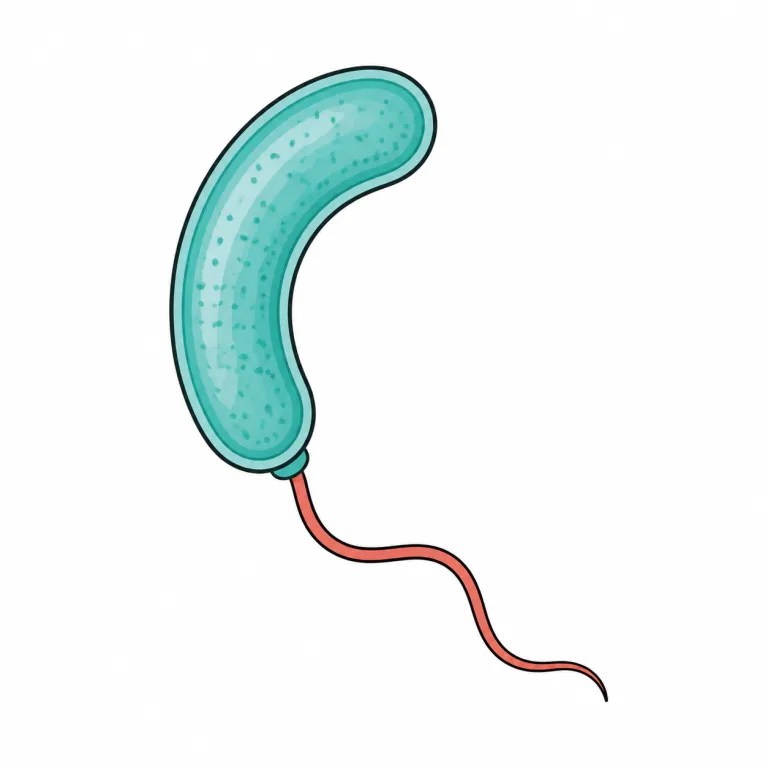 vibrio（ビブリオ菌・noun）の覚え方イラスト