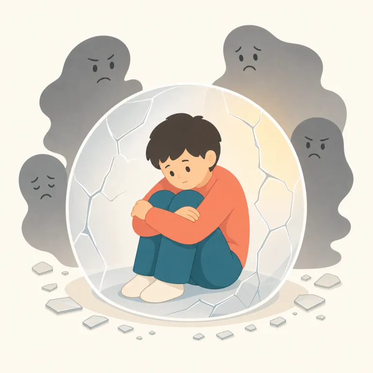 victimhood（被害者であること・名詞）の覚え方イラスト — victim は「被害者」、-hood は「その状態」と考えましょう