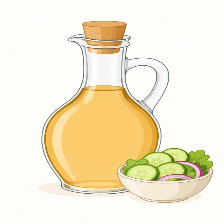 vinegar（酢・名詞）の覚え方イラスト — vinegar は「食卓にある、強い酸味の液体」を場面で覚えると定着しやすい語です
