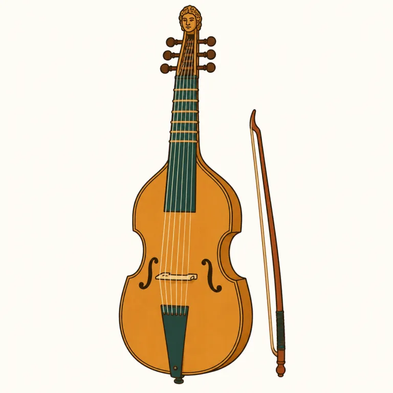 viol（ビオール（古楽器）・noun）の覚え方イラスト