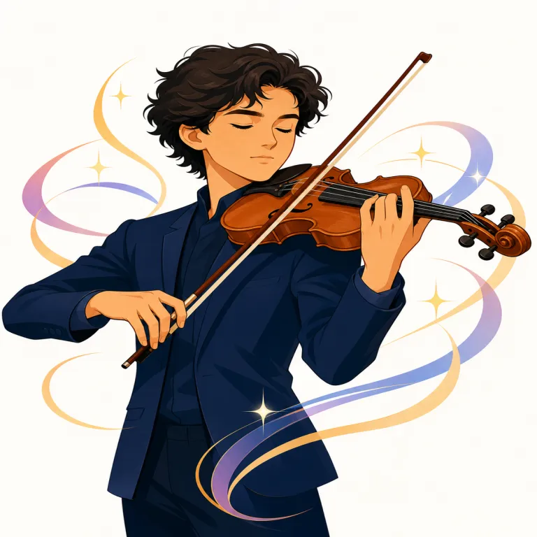 virtuosity（妙技・名詞）の覚え方イラスト — virtuoso（名人、超絶技巧の演奏家）を知っていれば、その抽象名詞形が virtuosity