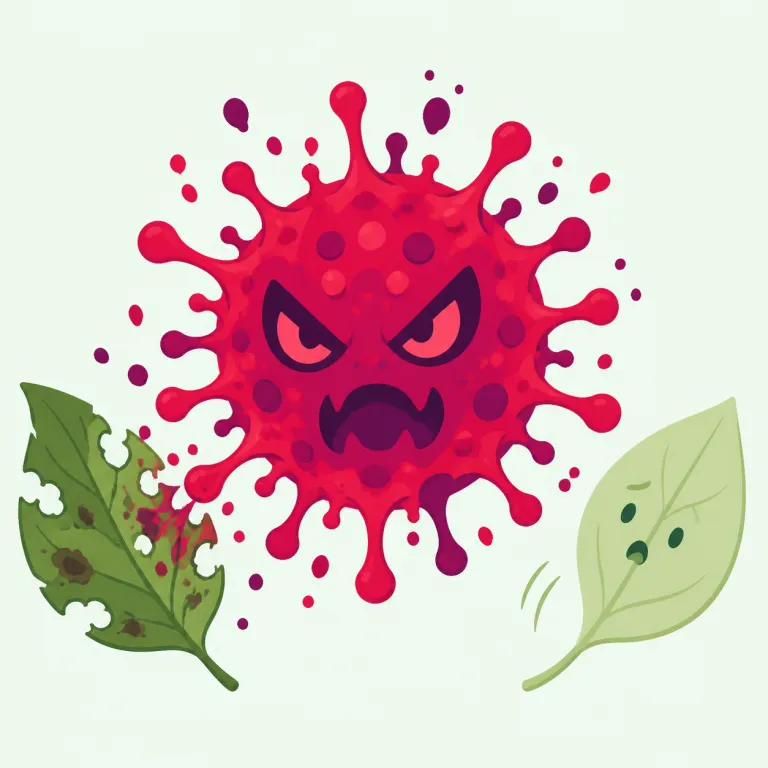 virulent（強毒性の、猛毒の、悪意に満ちた・形容詞）の覚え方イラスト — virus を知っていると覚えやすい語