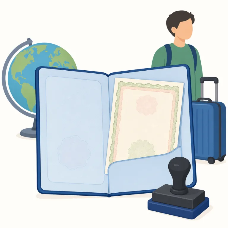 visa の意味を表すイラスト