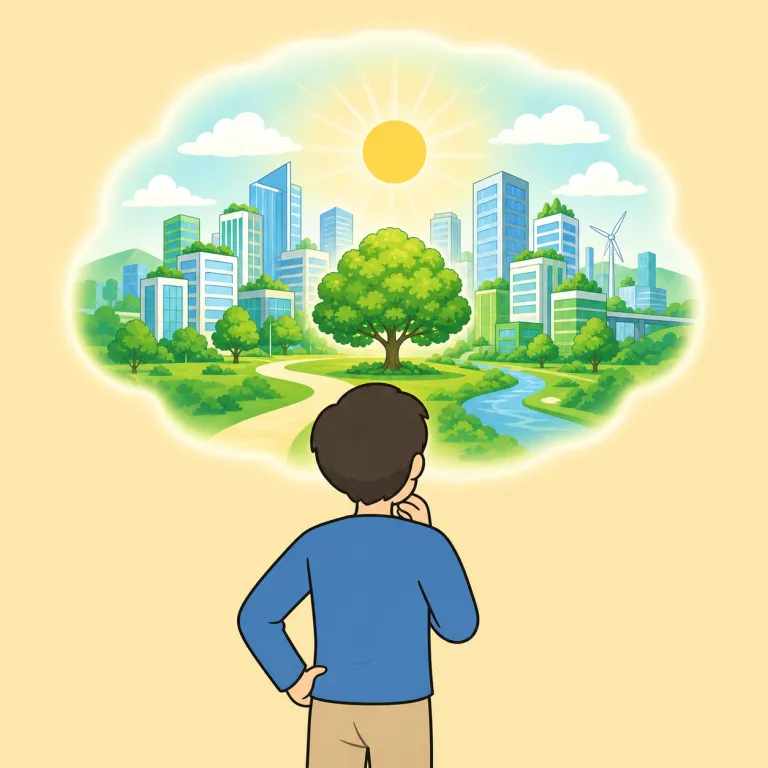 vision（ビジョン・noun）の覚え方イラスト