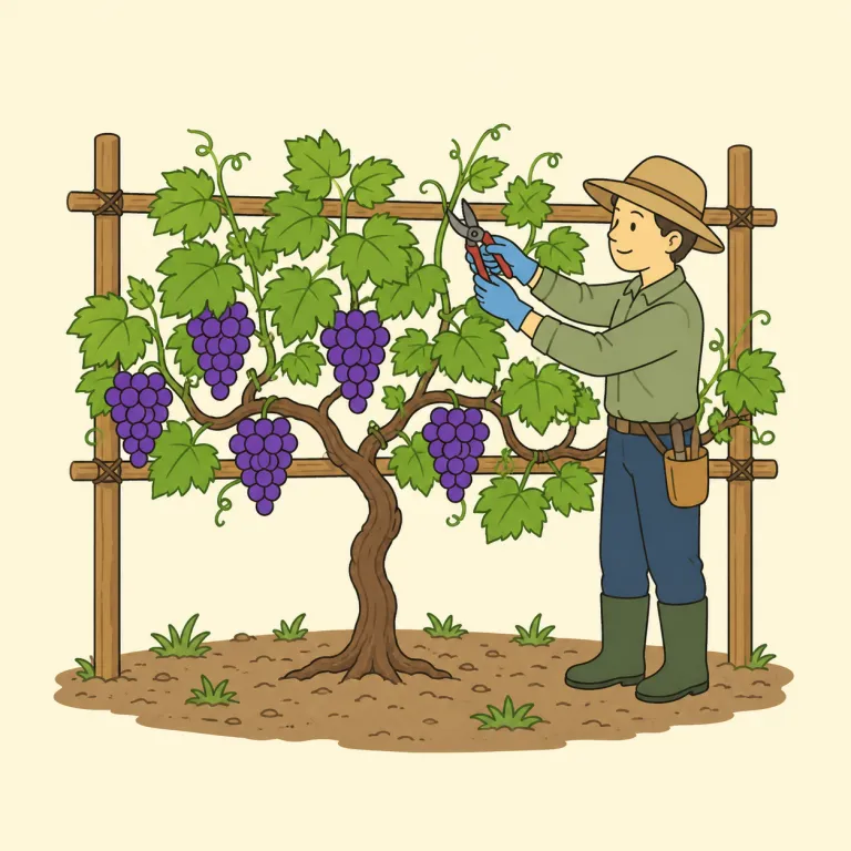 viticulture（ブドウ栽培・noun）の覚え方イラスト