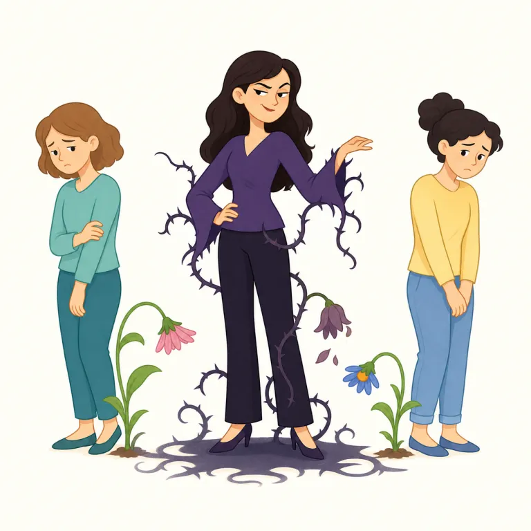 vixen（意地悪い女性・noun）の覚え方イラスト