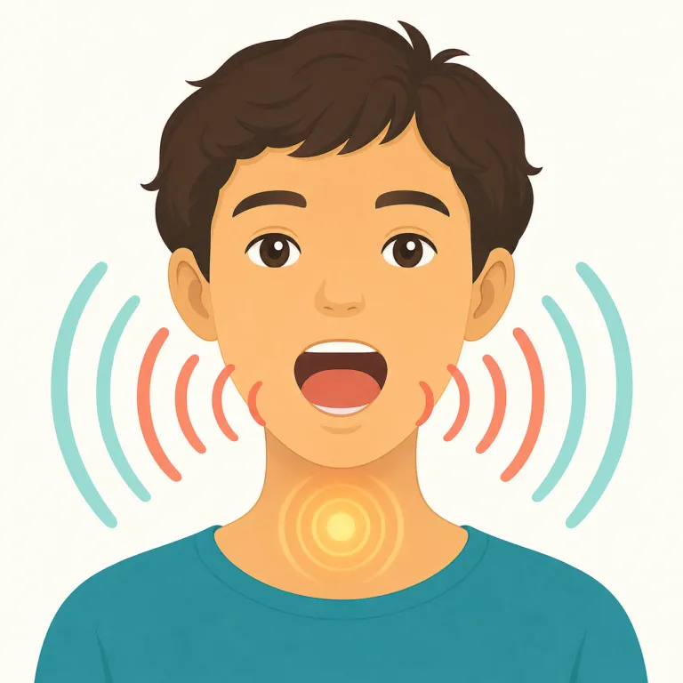 vocalization（発声・名詞）の覚え方イラスト — vocal を知っていれば覚えやすい語