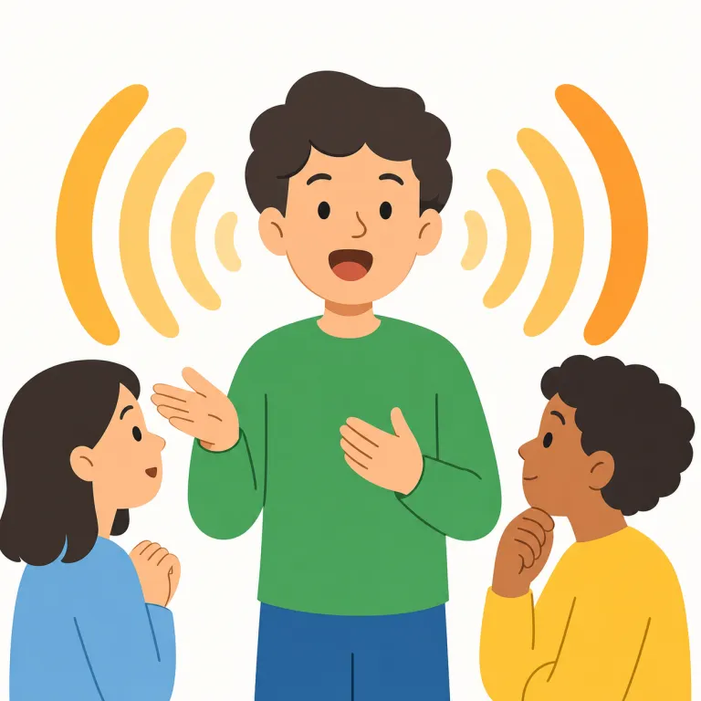 vocally（声に出して、はっきりと・副詞）の覚え方イラスト — vocally は vocal「声の、発声の」に -ly が付いた副詞で、この用法では「声に出して、はっきりと意見を表して」と覚えます