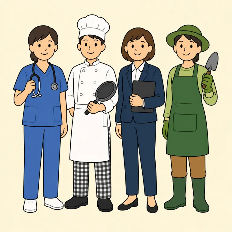 vocation（職業・noun）の覚え方イラスト