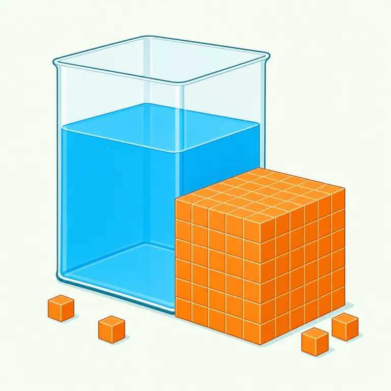 volumetric（体積の、体積測定の・形容詞）の覚え方イラスト — volume が分かれば核はつかみやすい語です